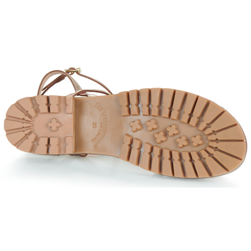 Les Tropeziennes par M.Belarbi HAURA Gold Flache Sandalen Damen - 7