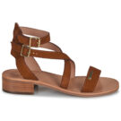 Les Tropeziennes par M.Belarbi HOCEAN SUEDE Marron Sandales &agrave; talons Femme - 2