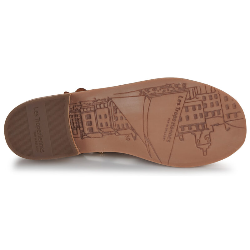 Les Tropeziennes par M.Belarbi HOCEAN SUEDE Marron Sandales &agrave; talons Femme - 7