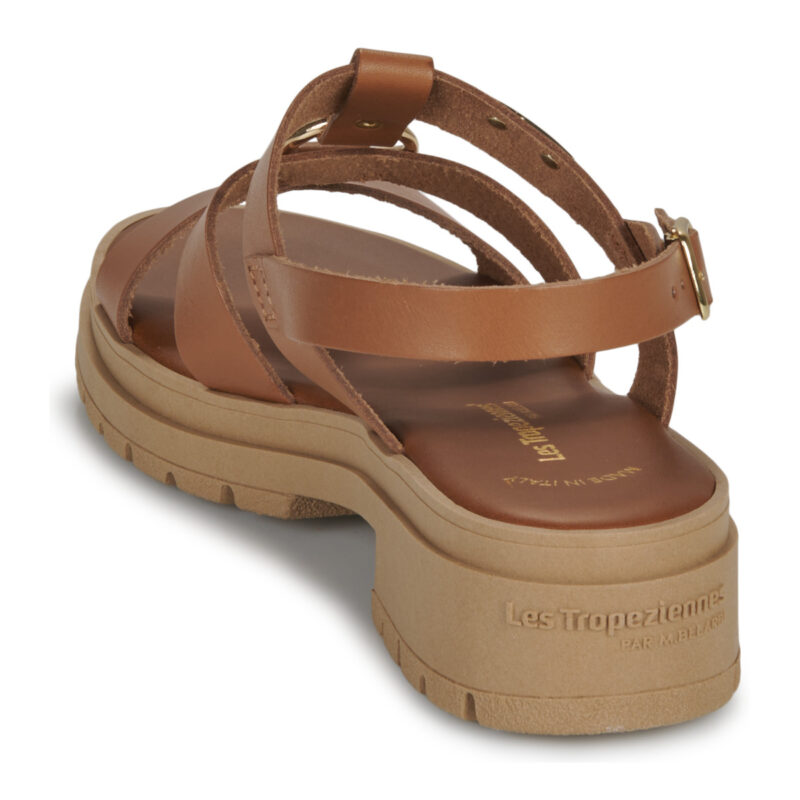 Les Tropeziennes par M.Belarbi TONKA Sandales &agrave; talon marron Femme - 5