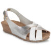 YOKONO MONACO Argento Sandali con zeppa Donna