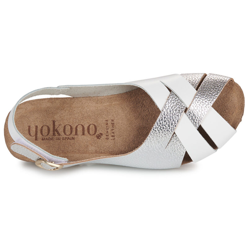 YOKONO MONACO Argento Sandali con zeppa Donna - 6