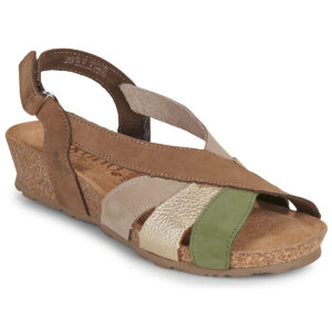 YOKONO  MONACO  Kaki -  Sandali con zeppa  Donna