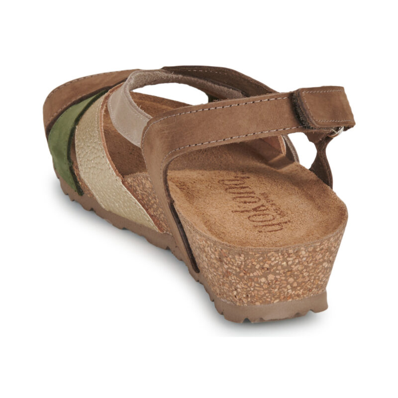 YOKONO MONACO Kaki Sandali con zeppa Donna - 5