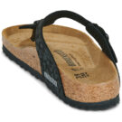 BIRKENSTOCK Gizeh Synth&eacute;tique / Leo / Black / Regular Noir Tongs Femme - 5