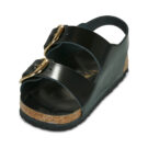 BIRKENSTOCK Milano Big Buckle Pelle / Naturel / Verni / Black / Regular Nero Sandali bassi Donna - 3