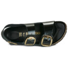 BIRKENSTOCK Milano Big Buckle Pelle / Naturel / Verni / Black / Regular Nero Sandali bassi Donna - 6