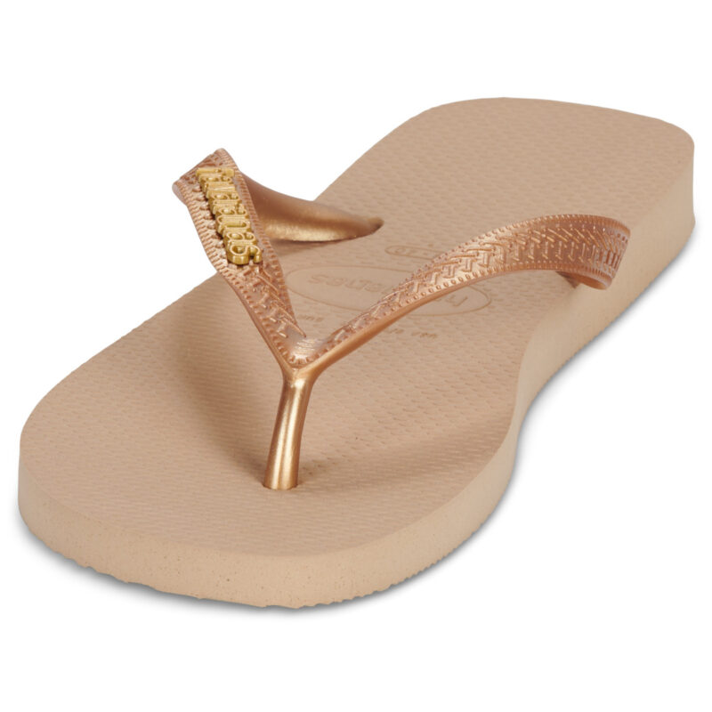 Havaianas TOP LOGO METALLIC Oro Infradito Donna - 3