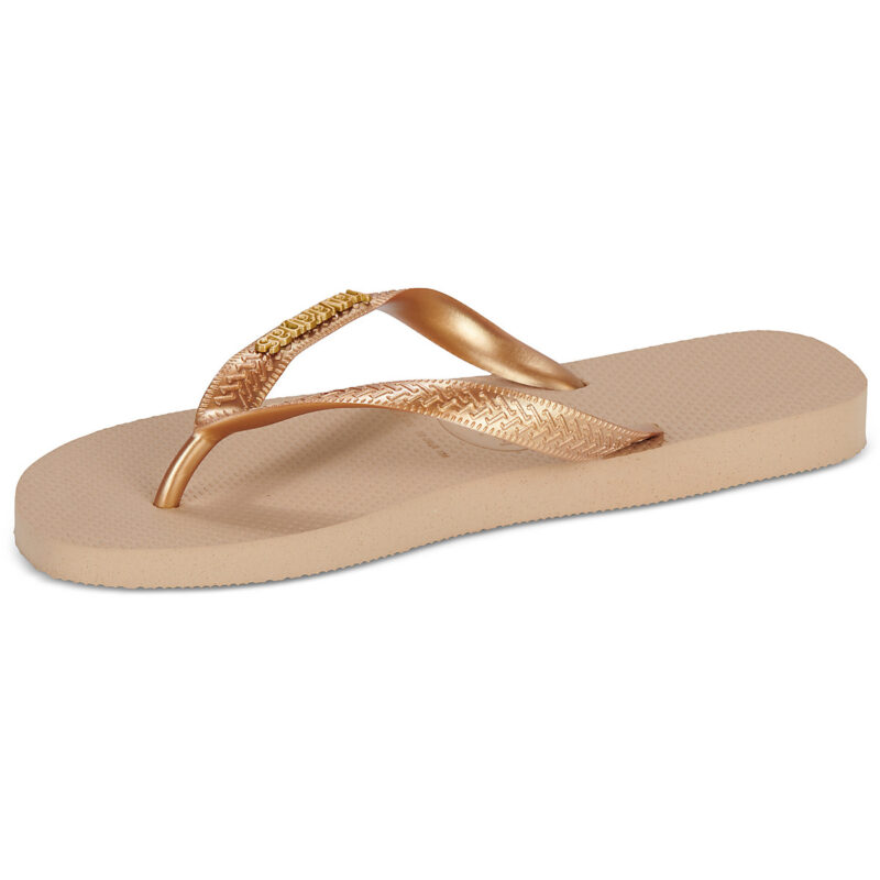 Havaianas TOP LOGO METALLIC Oro Infradito Donna - 4