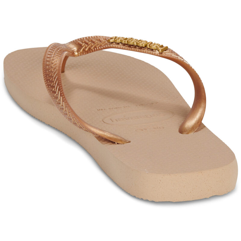 Havaianas TOP LOGO METALLIC Oro Infradito Donna - 5