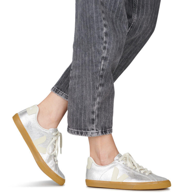 Veja ESPLAR LOGO Argento Damen-Sneaker (Low-Top) - 8