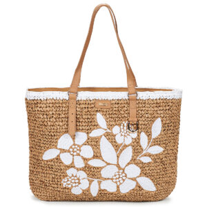 Les Tropeziennes par M.Belarbi LARGE Beige Borse Shopping Donna