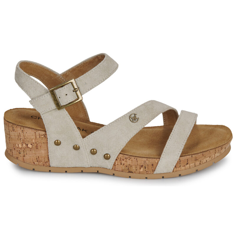 Chattawak BALIS Beige Sandali con zeppa Donna - 2