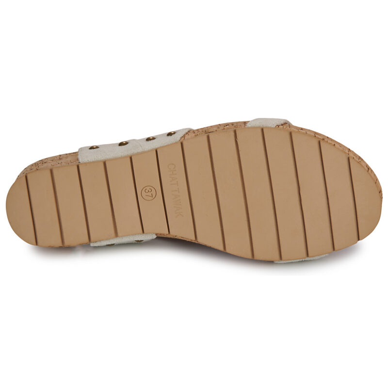 Chattawak BALIS Beige Sandali con zeppa Donna - 7