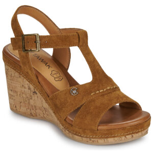 Chattawak  LAGUNA  Marrone -  Sandali con zeppa  Donna