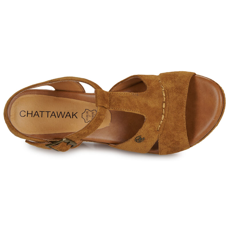 Chattawak LAGUNA Marrone Sandali con zeppa Donna - 6