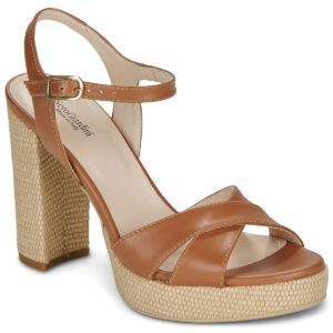 NeroGiardini E615810D-329 Marr&oacute;n Sandalias de tac&oacute;n Mujer