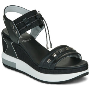 Sandalias de cu&ntilde;a negras para mujer NeroGiardini E616051D-100