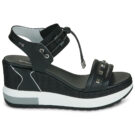 NeroGiardini E616051D-100 Nero Sandali con zeppa Donna - 2