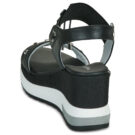 NeroGiardini E616051D-100 Nero Sandali con zeppa Donna - 5