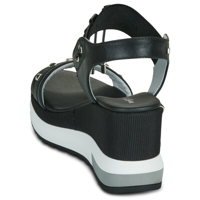 NeroGiardini E616051D-100 Nero Sandali con zeppa Donna - 5