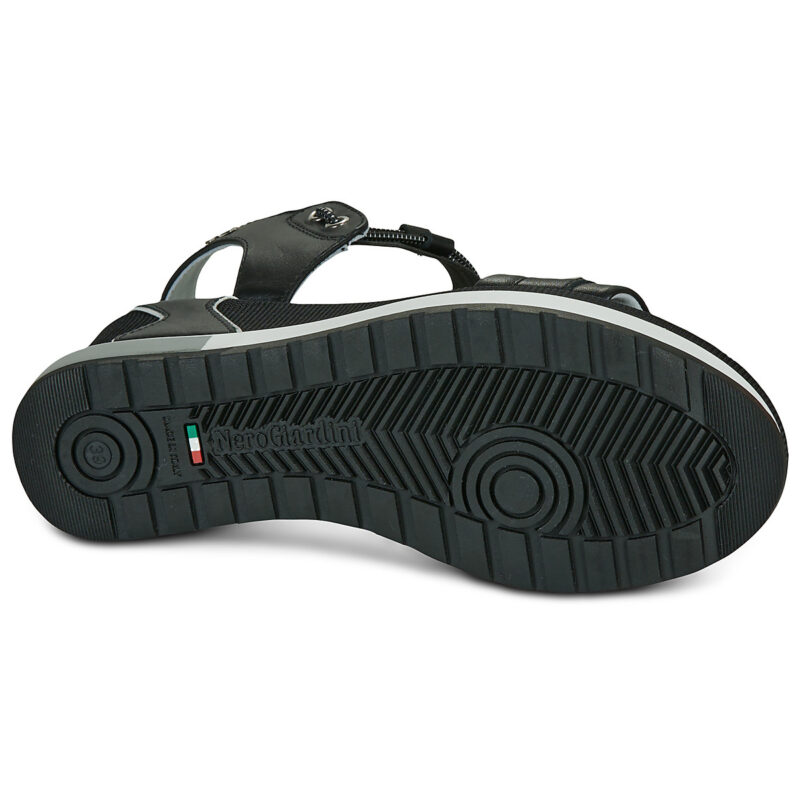 NeroGiardini E616051D-100 Nero Sandali con zeppa Donna - 7