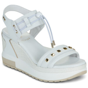 Sandalias de cu&ntilde;a blancas para mujer NeroGiardini E616051D-707