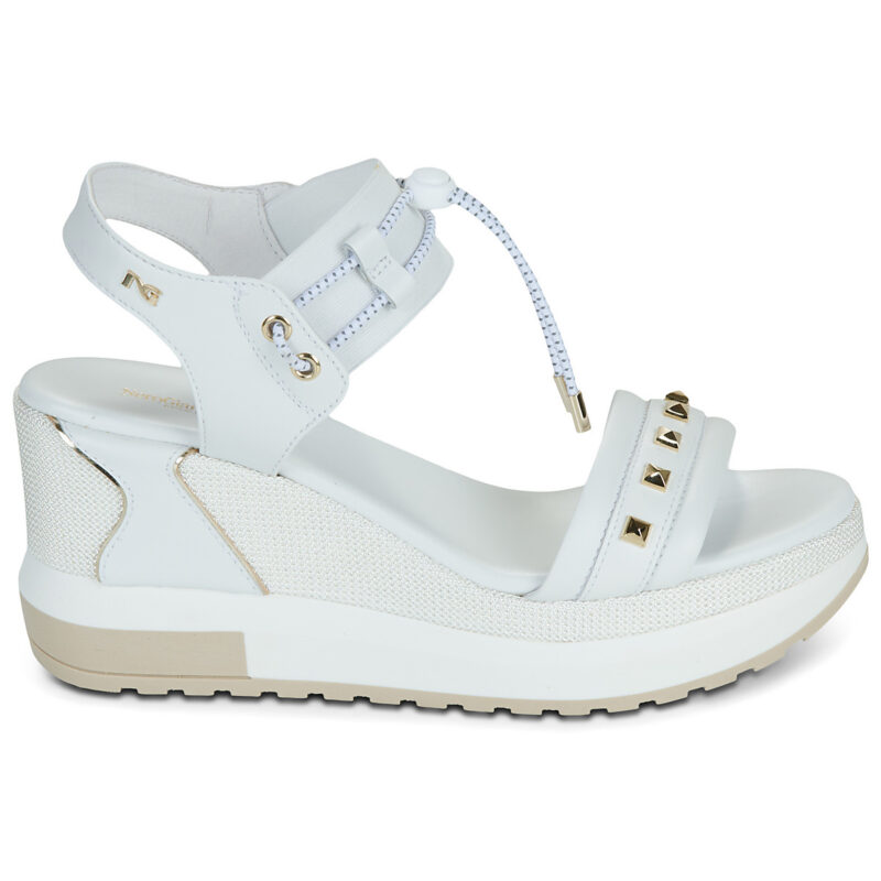 NeroGiardini E616051D-707 Bianco Sandali con zeppa Donna - 2