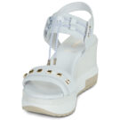 NeroGiardini E616051D-707 Bianco Sandali con zeppa Donna - 3