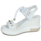 NeroGiardini E616051D-707 Bianco Sandali con zeppa Donna - 4