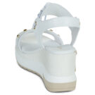 NeroGiardini E616051D-707 Bianco Sandali con zeppa Donna - 5