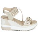 NeroGiardini E616052D-418 Sandalias de dorado con cremallera Mujer - 2