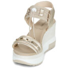 NeroGiardini E616052D-418 Sandalias de dorado con cremallera Mujer - 3