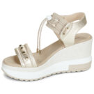NeroGiardini E616052D-418 Sandalias de dorado con cremallera Mujer - 4