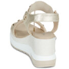 NeroGiardini E616052D-418 Sandalias de dorado con cremallera Mujer - 5