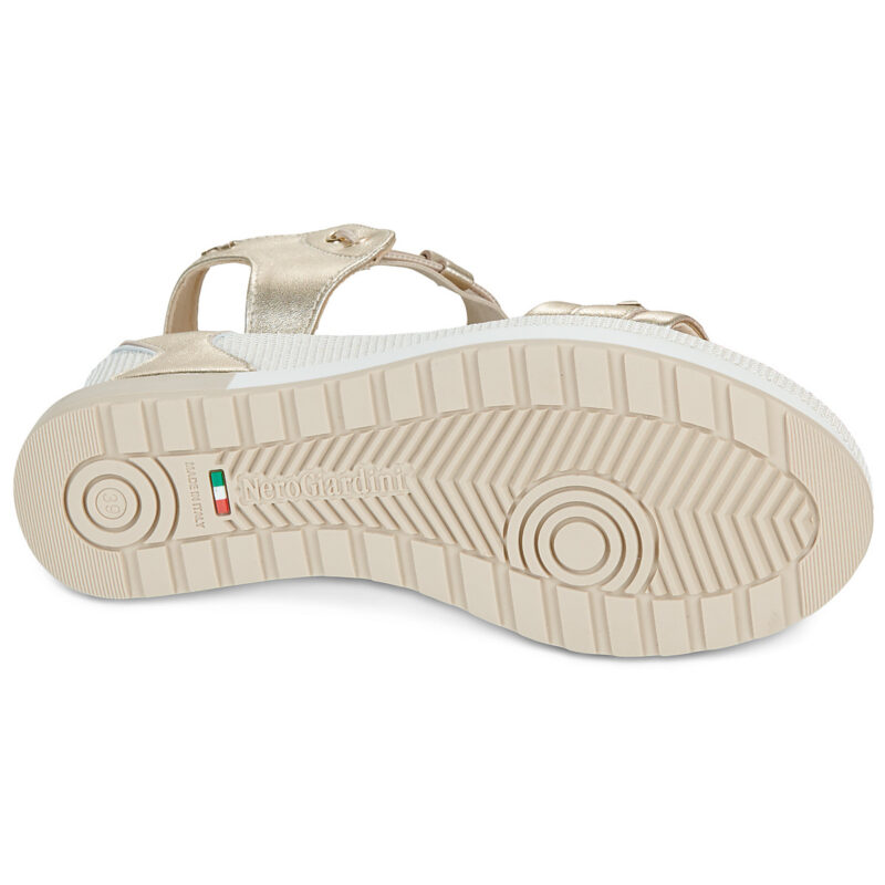 NeroGiardini E616052D-418 Sandalias de dorado con cremallera Mujer - 7