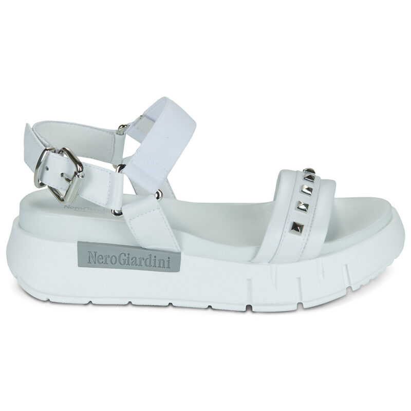 NeroGiardini E617065D-707 Wei&szlig; Bass Sandalen Damen - 2