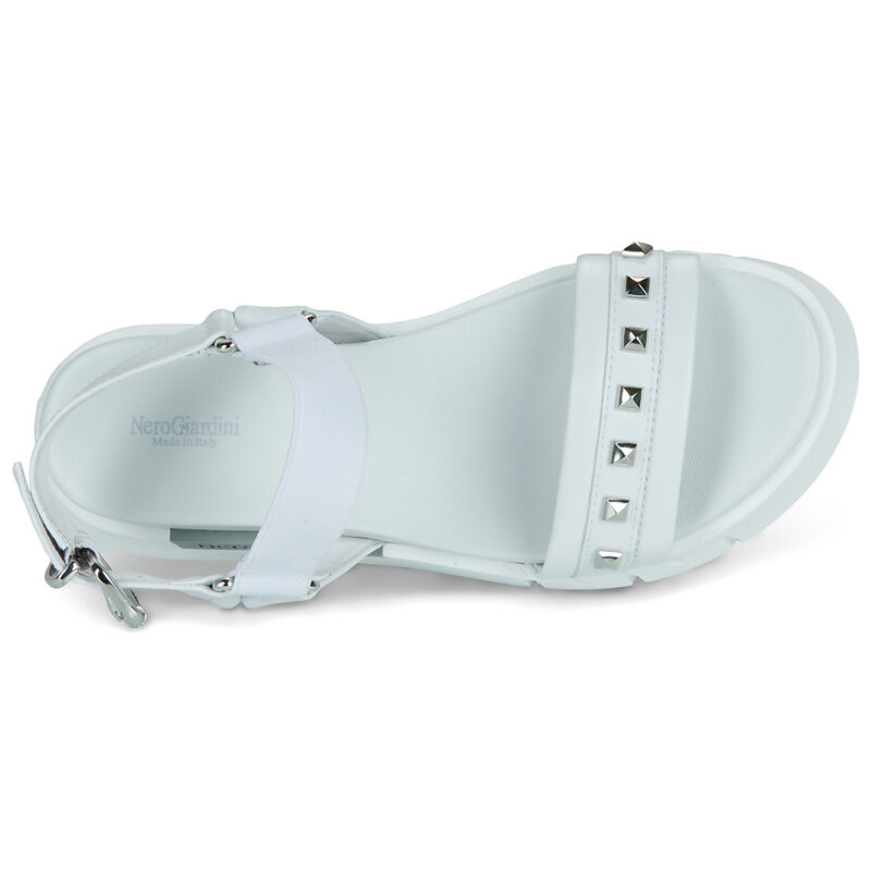NeroGiardini E617065D-707 Wei&szlig; Bass Sandalen Damen - 6