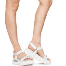 NeroGiardini E617065D-707 Wei&szlig; Bass Sandalen Damen - 8
