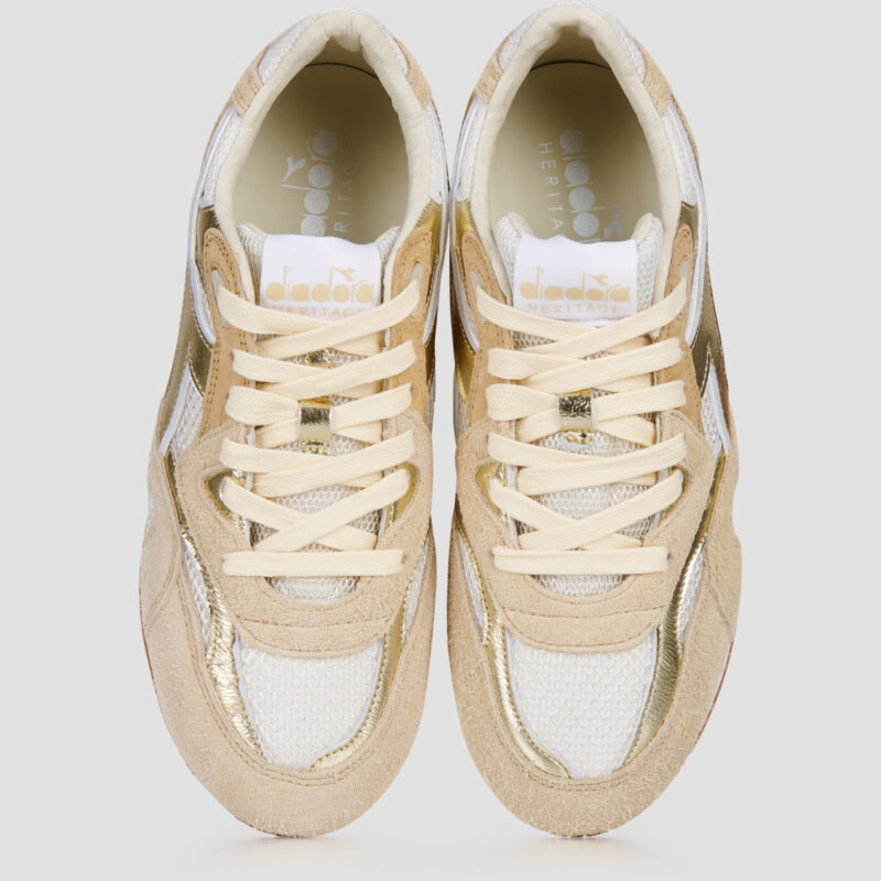 Diadora Equipe Revenge Iride Sw Wn Gold Damen Low Sneakers - 5