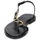 Exé Shoes 557 IRENE-LEATHER-BLACK Nero Sandali bassi Donna - 3