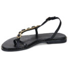 Exé Shoes 557 IRENE-LEATHER-BLACK Nero Sandali bassi Donna - 4