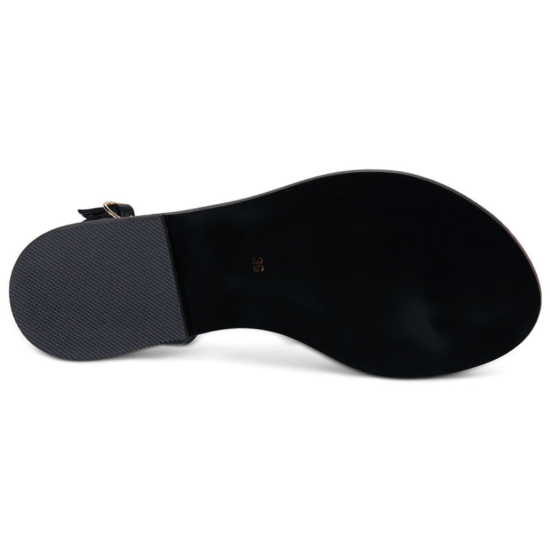 Exé Shoes 557 IRENE-LEATHER-BLACK Nero Sandali bassi Donna - 7