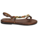 Ex&eacute; Shoes 557 IRENE-LEATHER-BROWN Marrone Sandali bassi Donna - 2