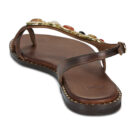 Ex&eacute; Shoes 557 IRENE-LEATHER-BROWN Marrone Sandali bassi Donna - 5