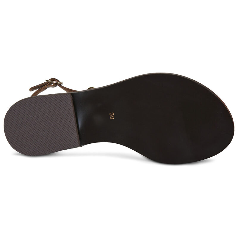Ex&eacute; Shoes 557 IRENE-LEATHER-BROWN Marrone Sandali bassi Donna - 7