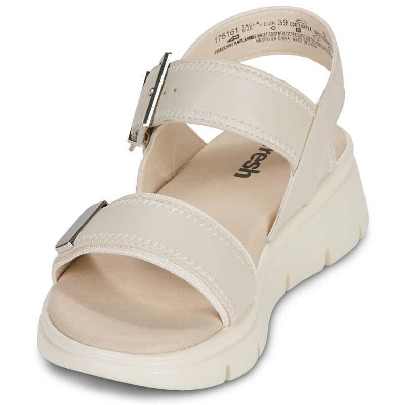 Refresh 175161 Beige Sandali con zeppa Donna - 3