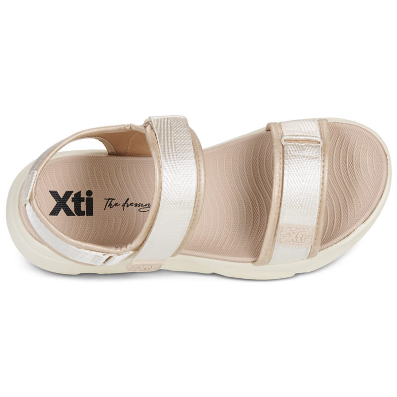 Xti 145264 Beige Sandali con zeppa Donna - 6