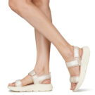 Xti 145264 Beige Sandali con zeppa Donna - 8