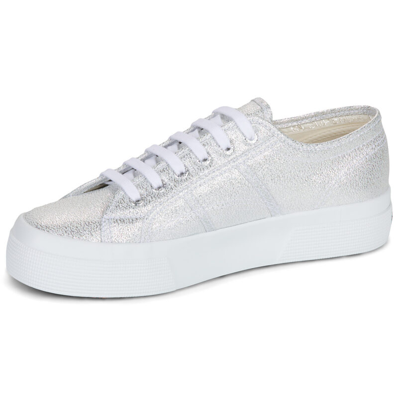 Superga 2740 PLATFORM LAME Argento Sneakers basse Donna - 4